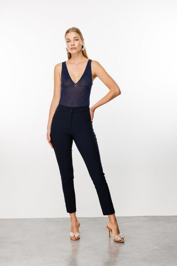 MODAİLGİ Yan Cep Dar Paça Pantolon  4515