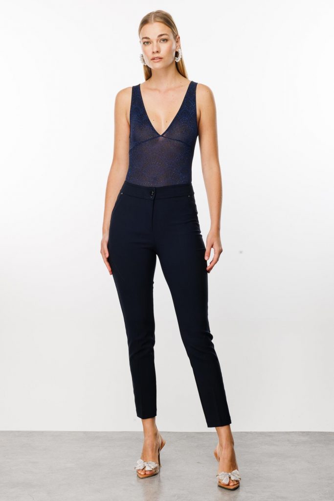 MODAİLGİ Yan Cep Dar Paça Pantolon  4515