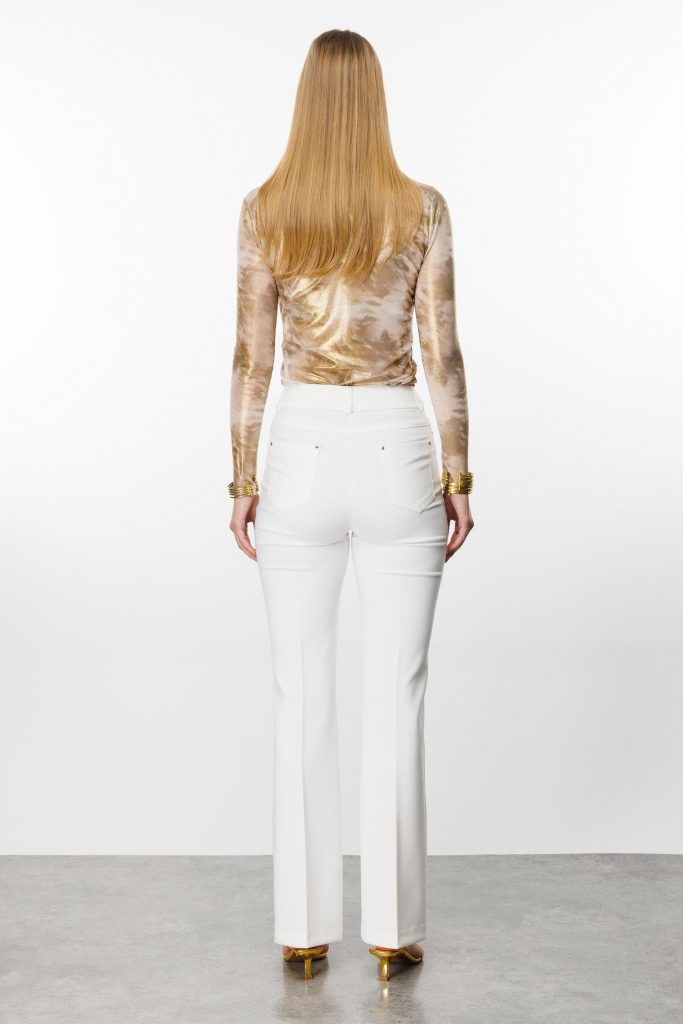 MODAİLGİ Beş Cep İspanyol Paça Pantolon  4517 - EKRU