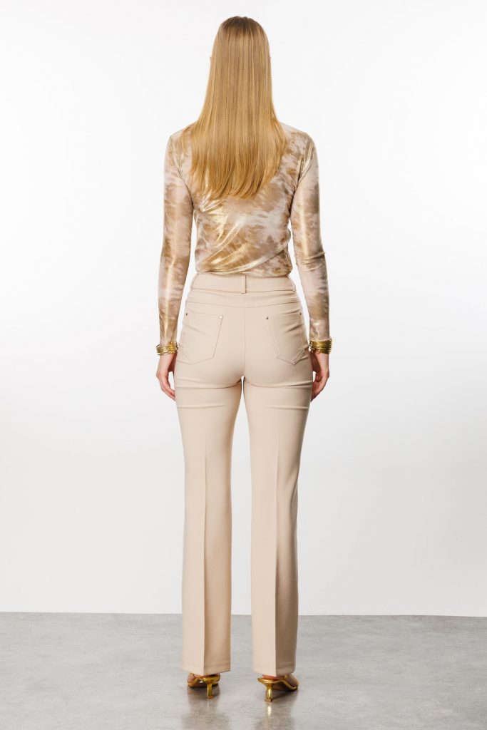 MODAİLGİ Beş Cep İspanyol Paça Pantolon  4517 - TAŞ