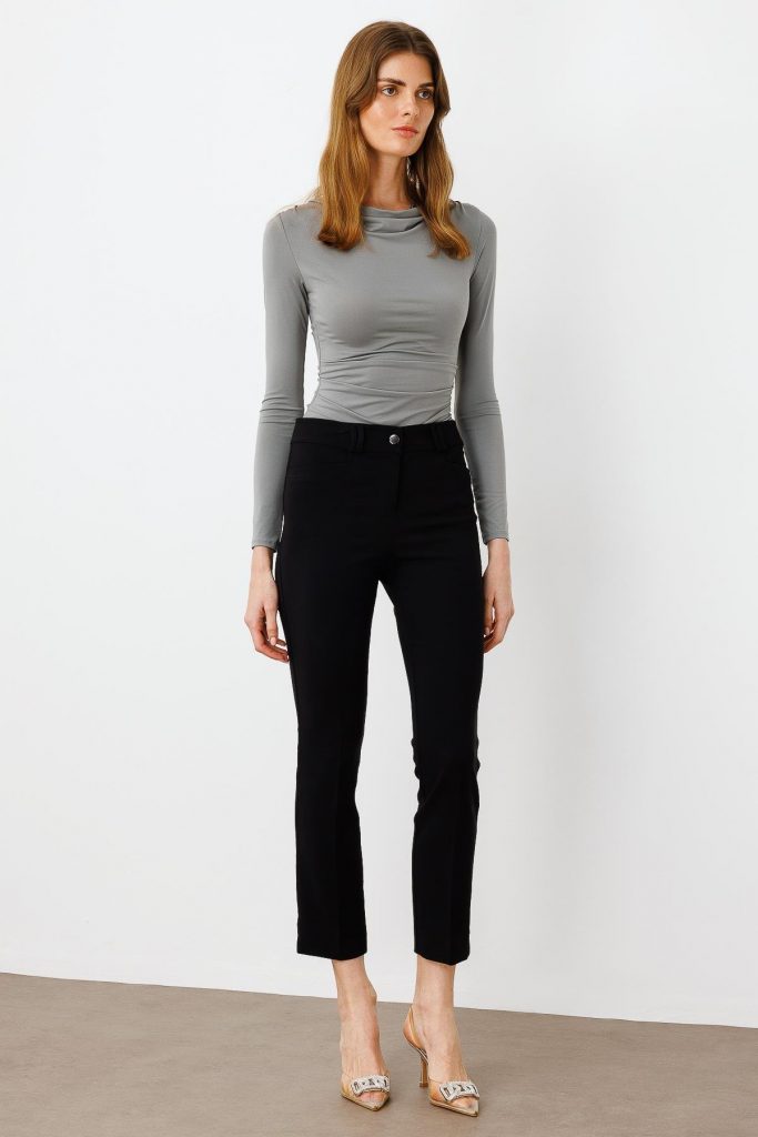 MODAİLGİ Köşe Cep Dar Paça Pantolon 4520