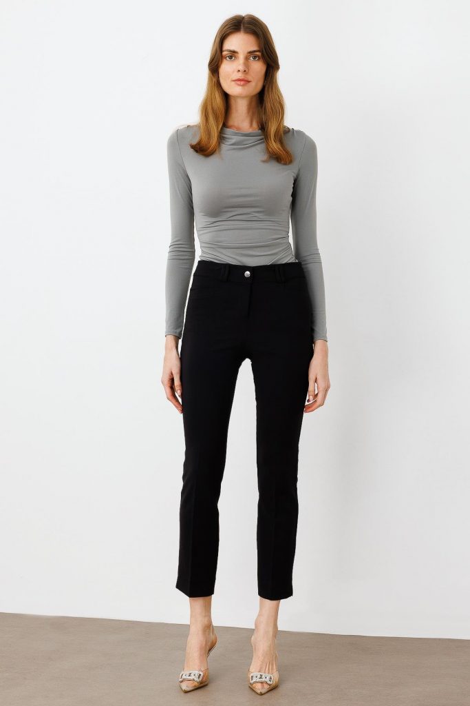 MODAİLGİ Köşe Cep Dar Paça Pantolon 4520