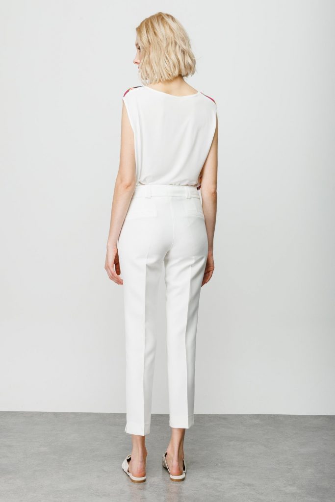 MODAİLGİ Köşe Cep Dar Paça Pantolon 4520 - EKRU