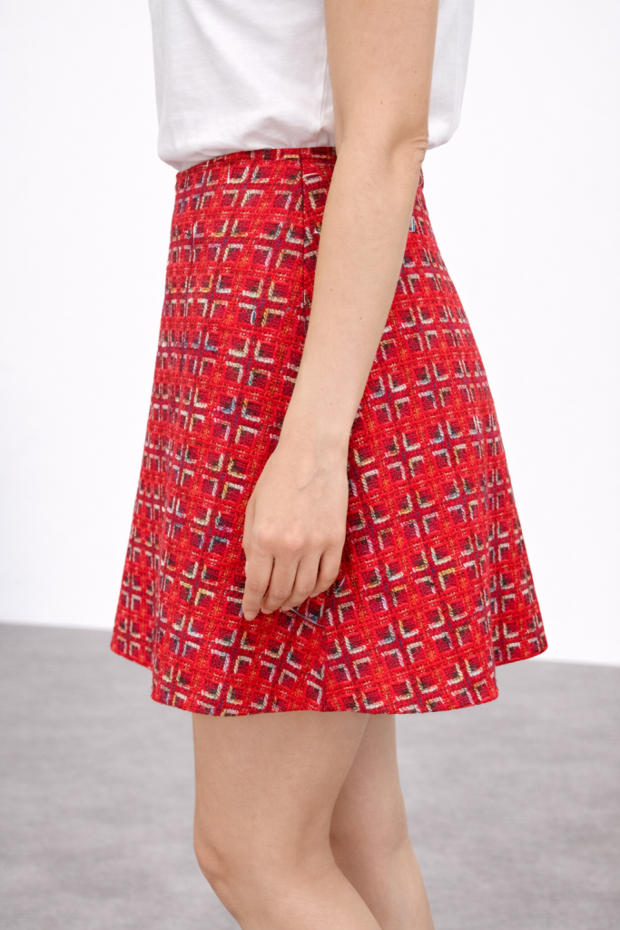 NOCTURNE Mini Etek 4174 - KIRMIZI