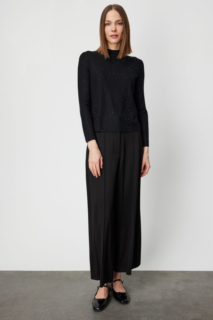 ON TRİKO Dik Yaka Taş Detaylı Bluz 60438