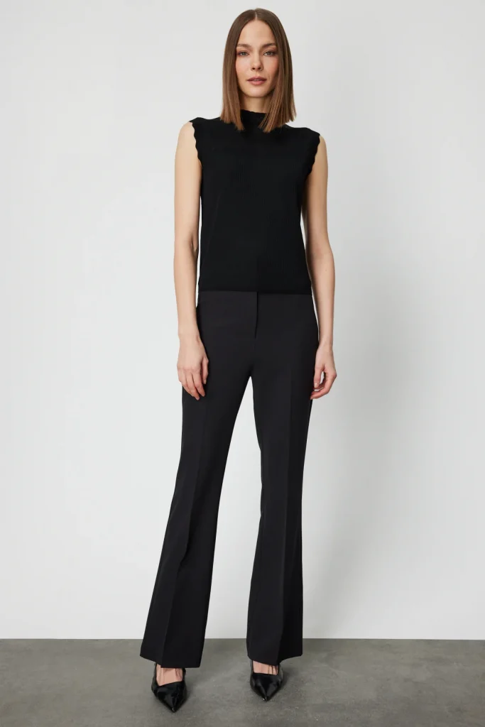 ON TRİKO Fitilli Kolsuz Bluz 60441