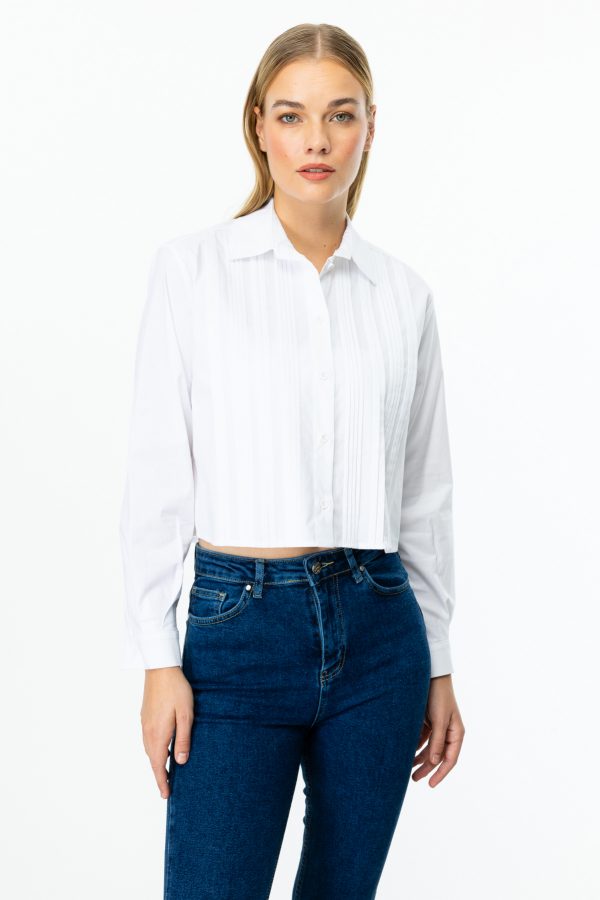 ON TRİKO Nervürlü Uzun Kol Gömlek  52311