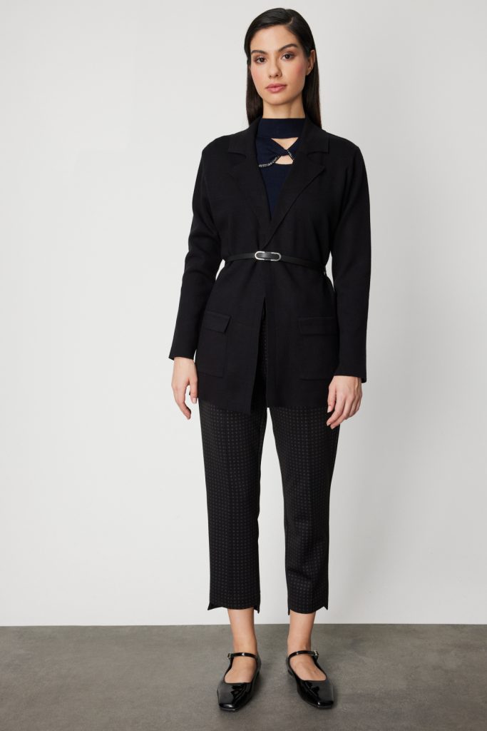 ON TRİKO Beli Kemerli Kapak Cepli Hırka 69907