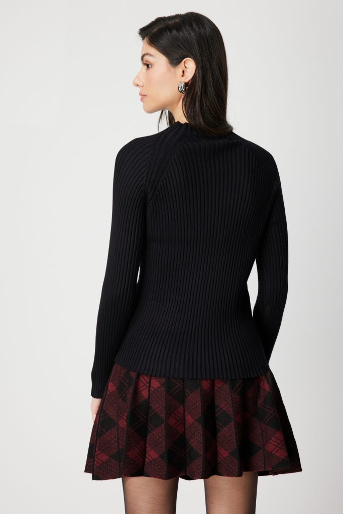 ON TRİKO Dik Yaka Fitilli Triko Kazak 60357