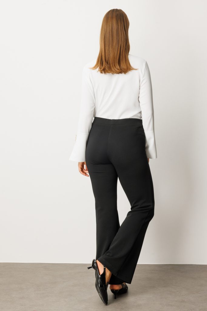 ON TRİKO İnce Fitilli İspanyol Paça Tayt 64164