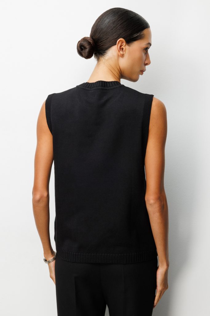 ON TRİKO Süs Düğmeli Sıfır Yaka Süveter 69310