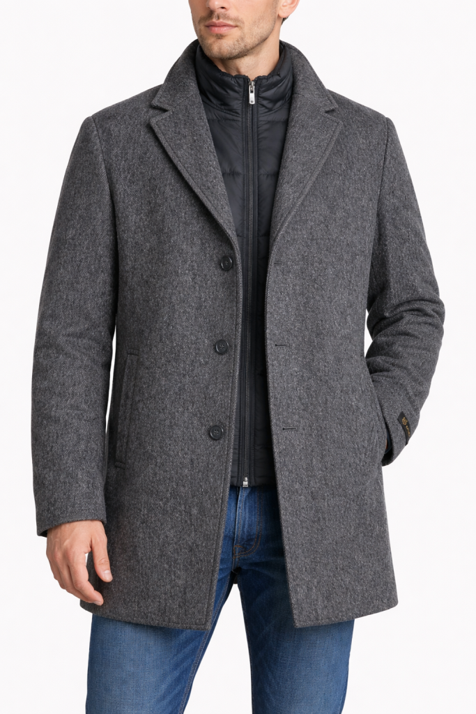 PALMONTE Kaşe Kaban 3045 - GRİ