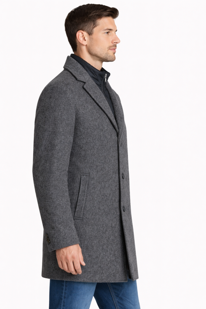 PALMONTE Kaşe Kaban 3045 - GRİ