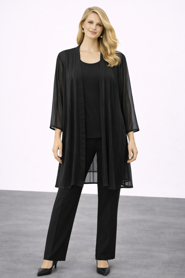 SEDNA Şifon İkili Büyük Beden Takım 3052