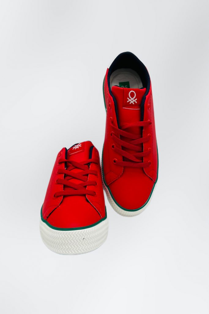 TERDA Benetton Kadın Sneaker 31026 - KIRMIZI