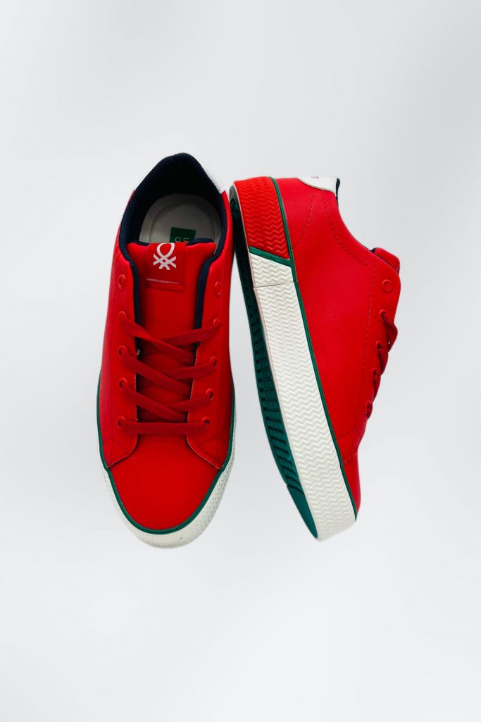 TERDA Benetton Kadın Sneaker 31026 - KIRMIZI