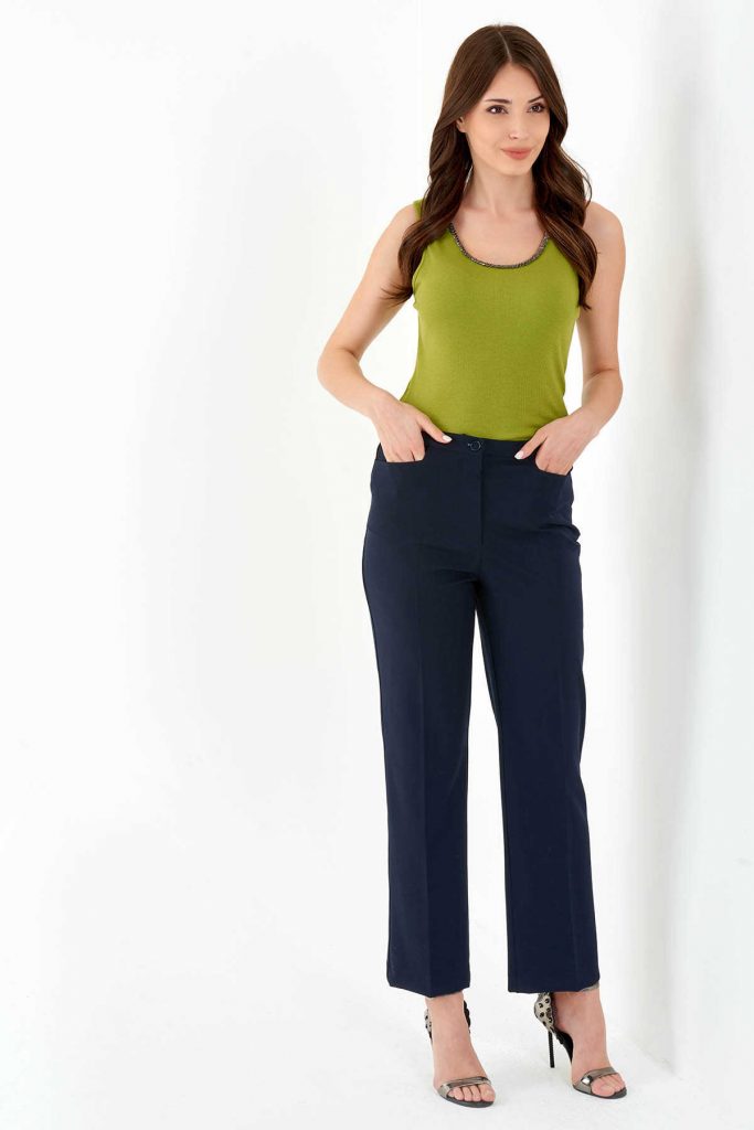 TOLGA SARAÇOĞLU Gizli Lastikli Büyük Beden Pantolon 30068 - Lacivert