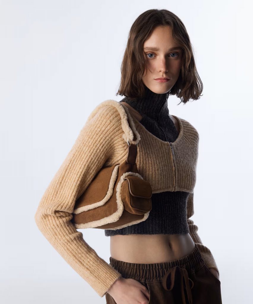 TWIST Peluş Mix Kapaklı Çanta TW6250052086