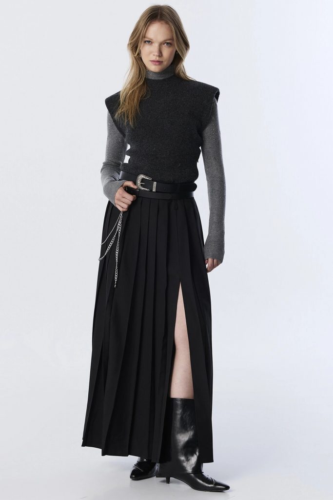 TWIST Triko Elbise  TW6250002213 - Siyah