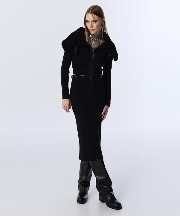 TWIST Çift Kemerli Triko Etek TW6250004057