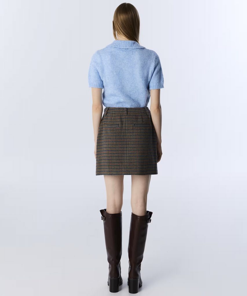 TWIST Karma Aksesuarlı Kazayağı Desen Etek TW6250004133