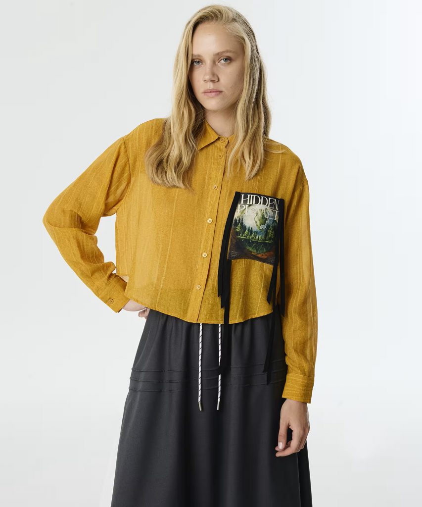 TWIST Patch li Gömlek TW6250025048 - hardal