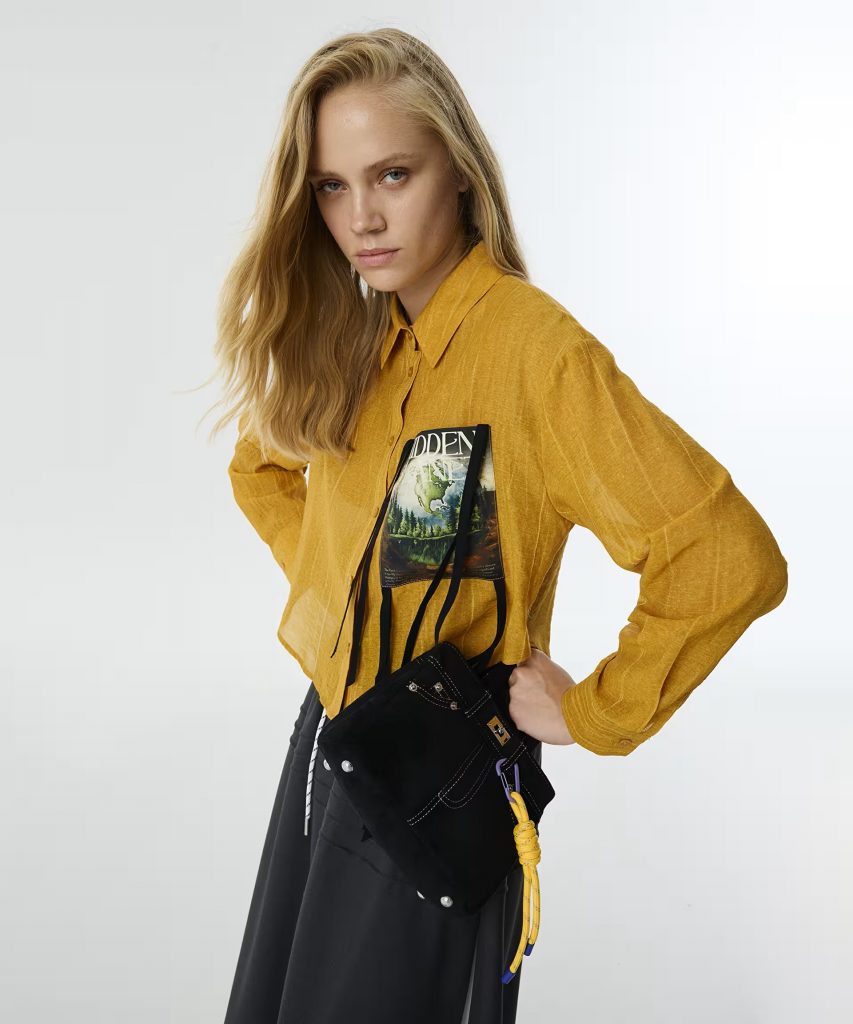 TWIST Patch li Gömlek TW6250025048 - hardal