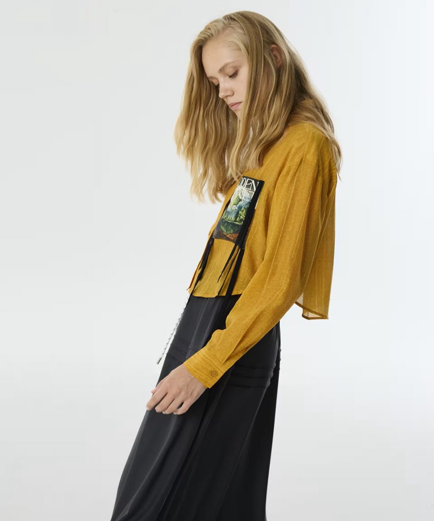 TWIST Patch li Gömlek TW6250025048 - hardal