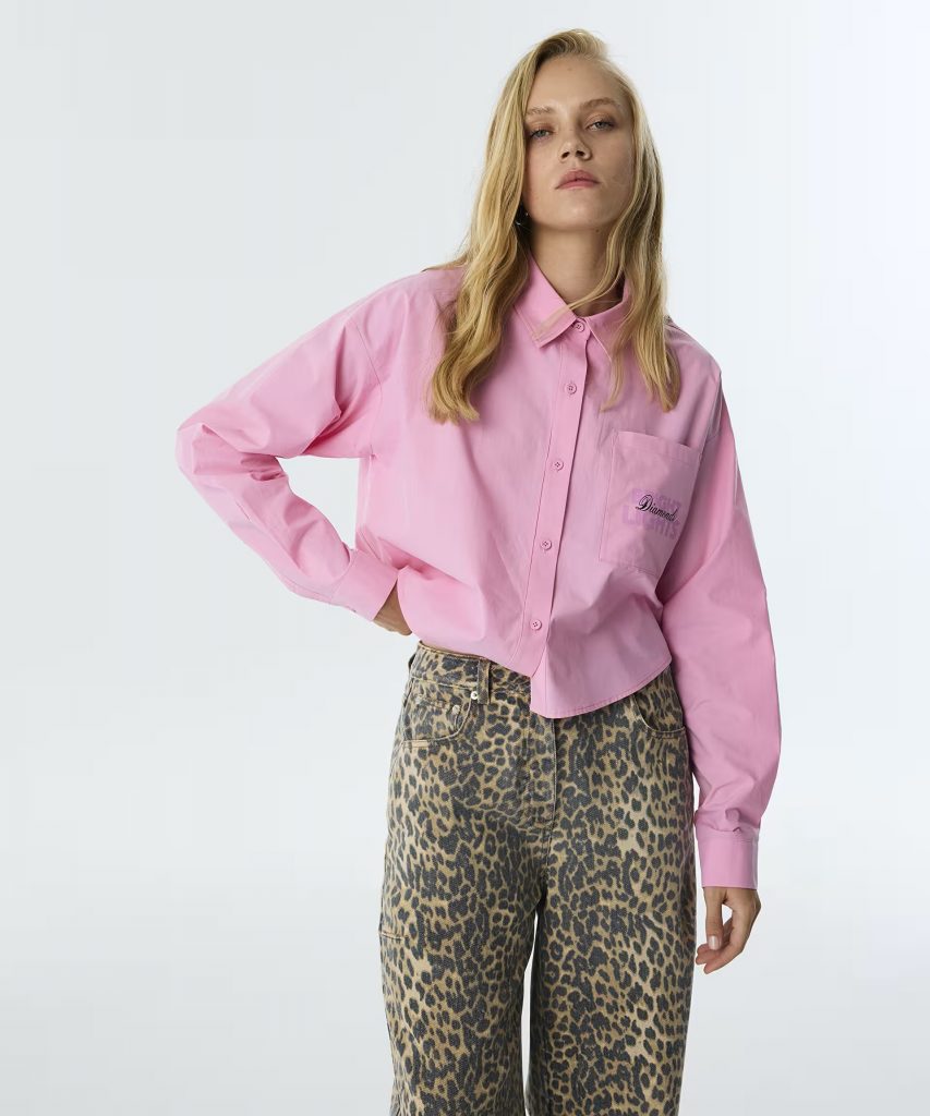 TWİST Slogan Baskılı Poplin Gömlek TW6250025054