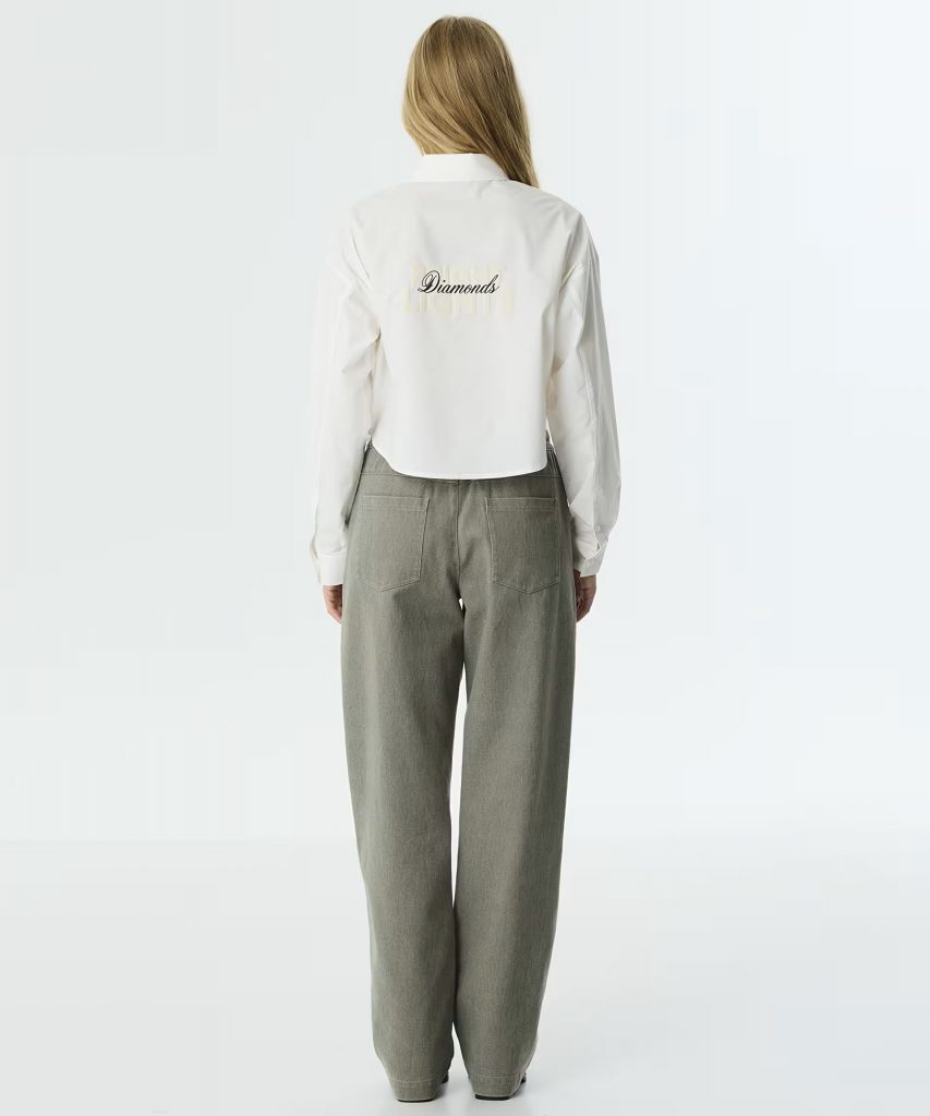 TWİST Slogan Baskılı Poplin Gömlek TW6250025054 - EKRU