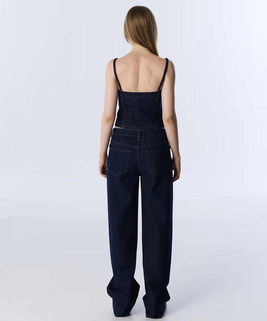 TWIST Kumaş Mix Wide Leg Jean Pantolon  TW6250018024