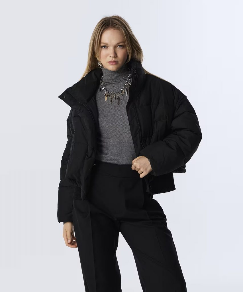 TWIST Hotfix Baskılı Puffer Mont TW6250012008