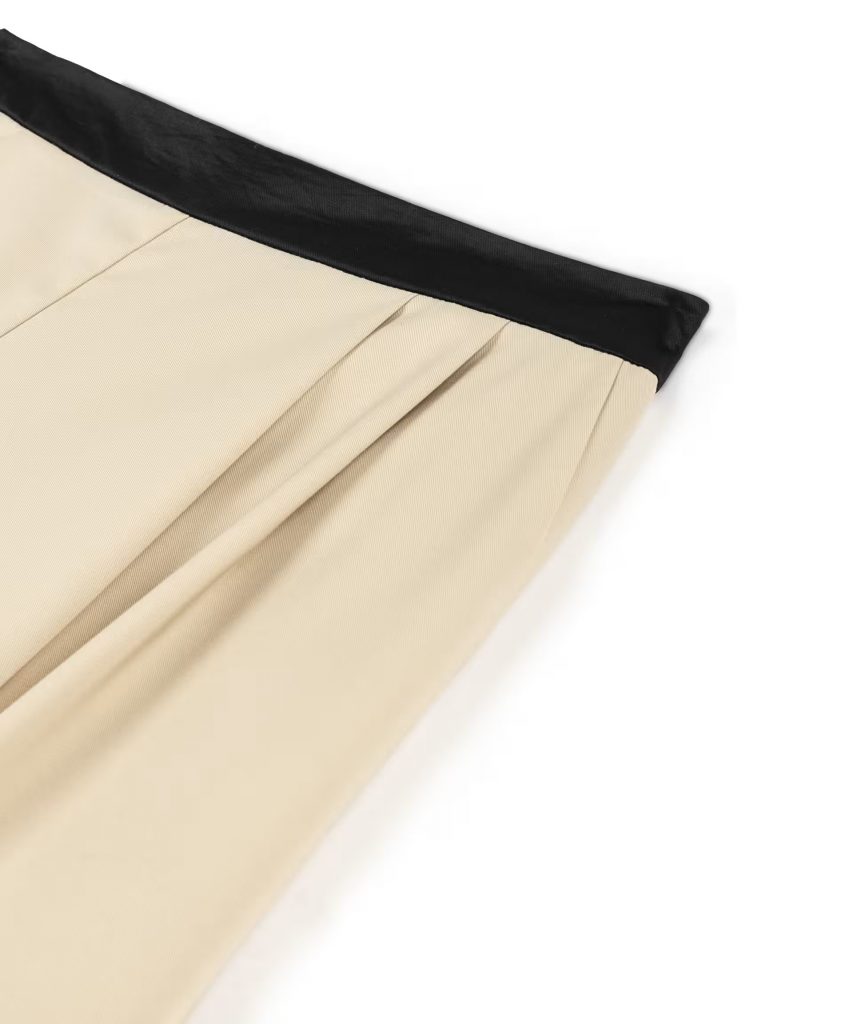 TWIST Paçası Düğmeli pantolon03103 - BEJ