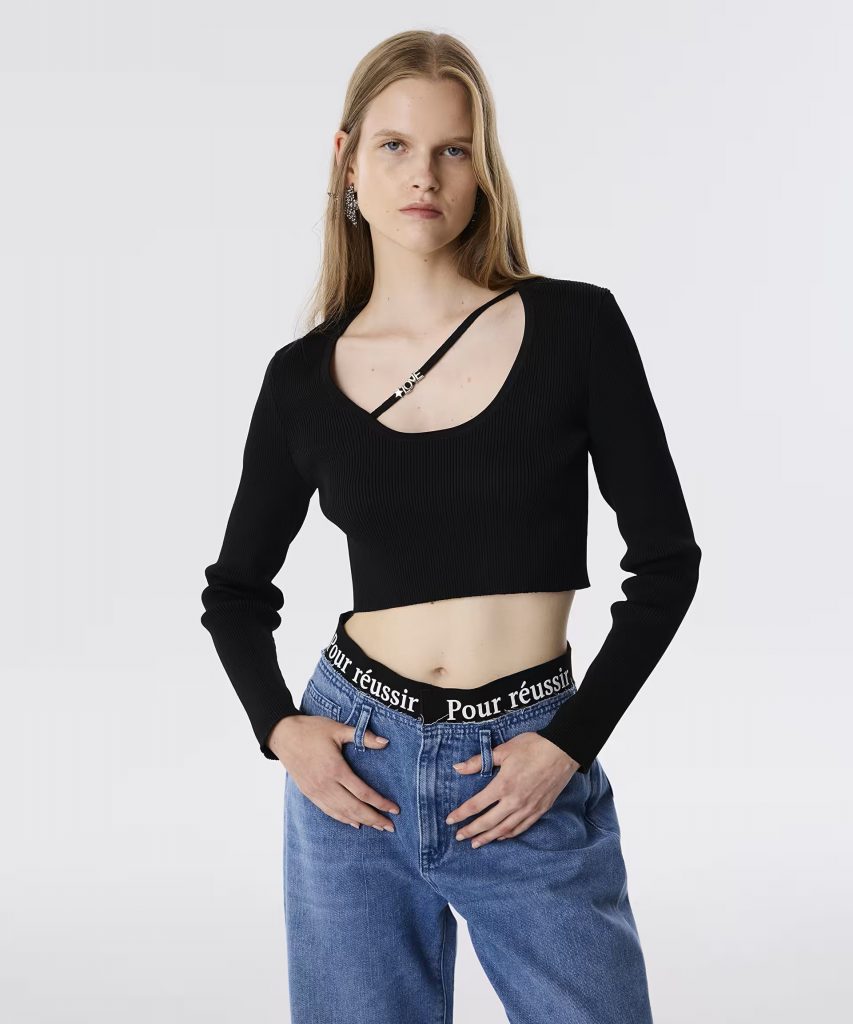 TWİST Sloganlı Elastik Bel Jean Pantolon TW6250018022