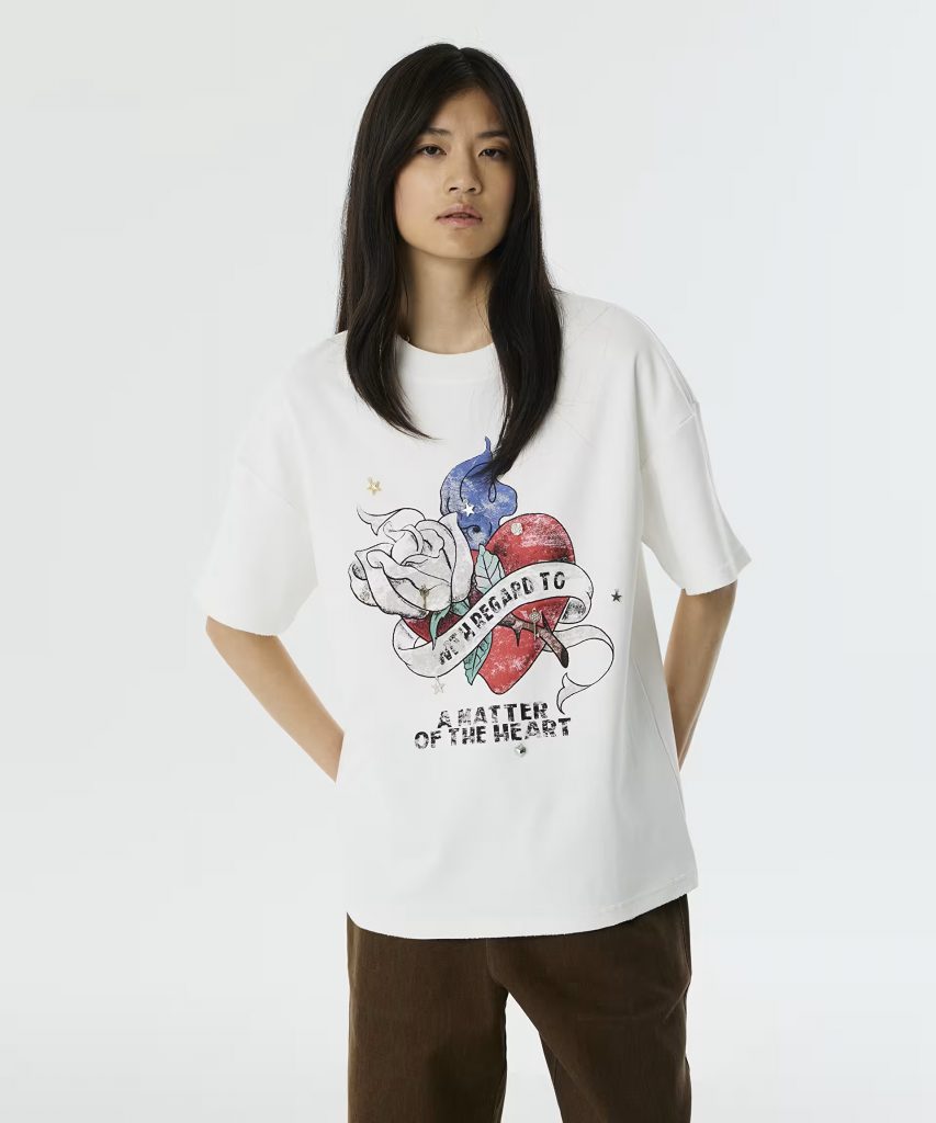 TWIST Slogan ve Görsel Baskılı Oversıze T-shirt TW6250070041