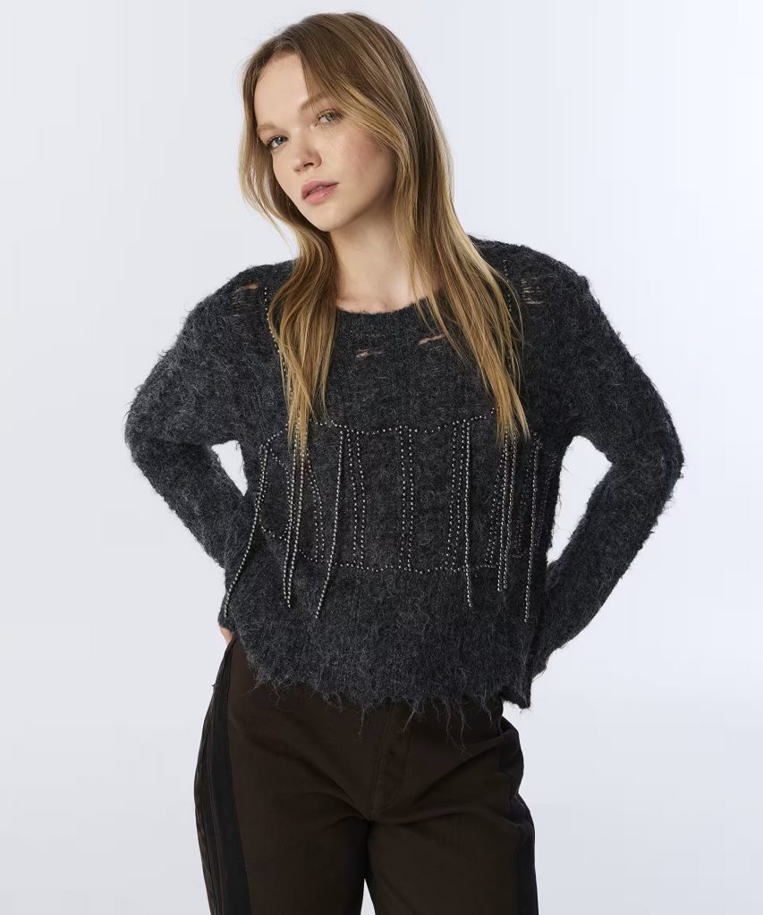 TWIST Kontrast Aksesuarlı Kazak TW6250050232 - ANTRASİT