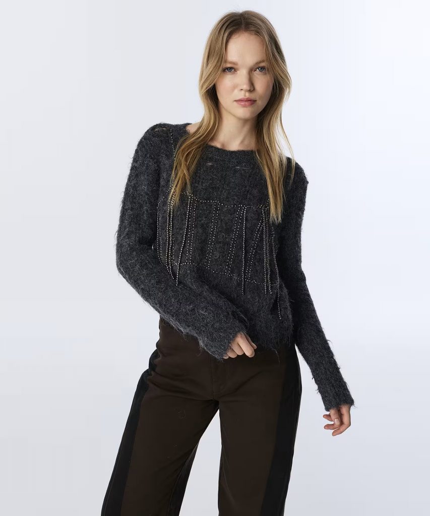 TWIST Kontrast Aksesuarlı Kazak TW6250050232 - ANTRASİT