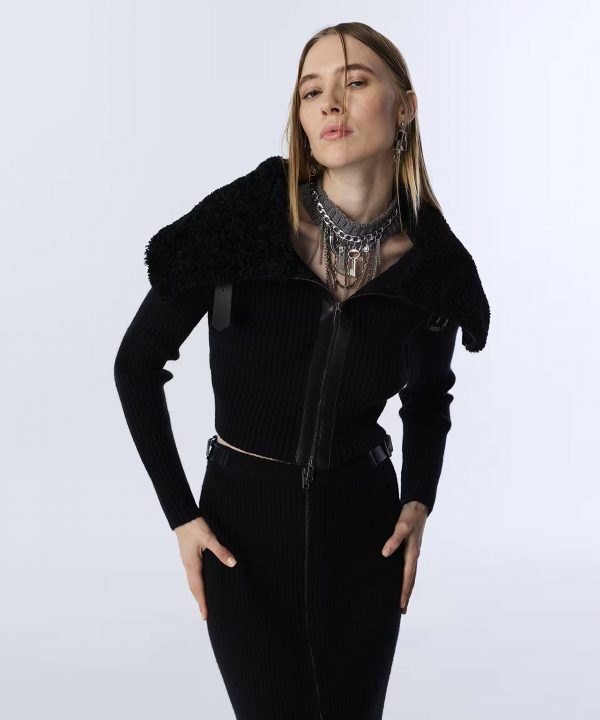 TWIST Suni Kürk Yakalı Kadın Triko TW6250050301