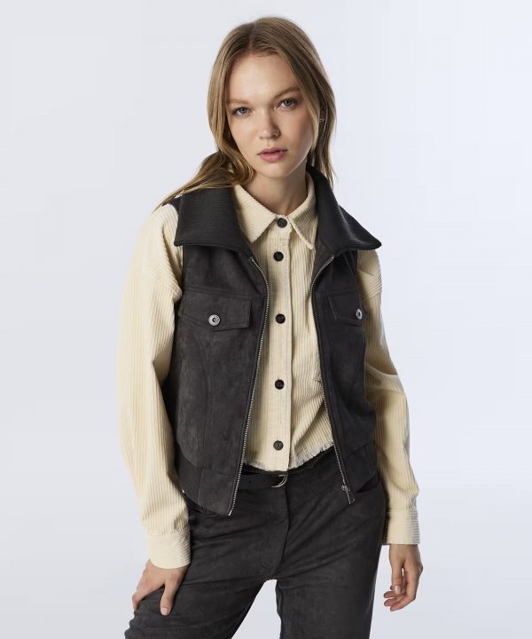 TWIST Süet Görünümlü Yelek TW6250007028