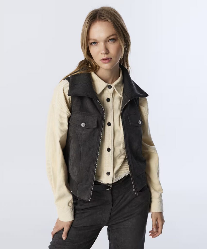 TWIST Süet Görünümlü Yelek TW6250007028