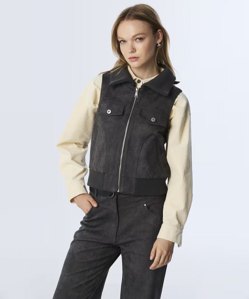 TWIST Süet Görünümlü Yelek TW6250007028