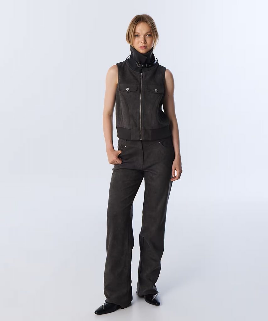 TWIST Süet Görünümlü Yelek TW6250007028