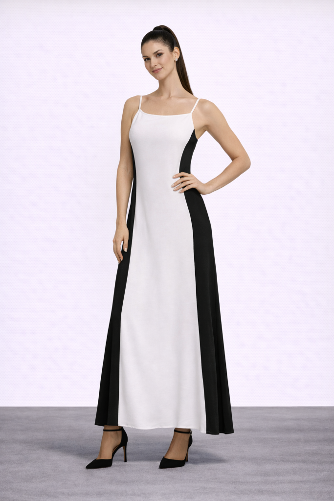 XINT Yanları Şeritli Elbise 286119 - EKRU