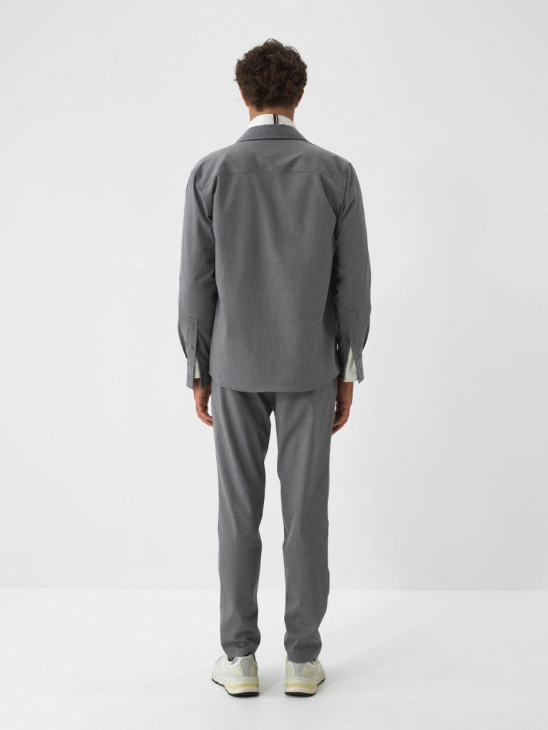 XINT Esnek Dokulu Regular Fit Gömlek 700979 - GRİ