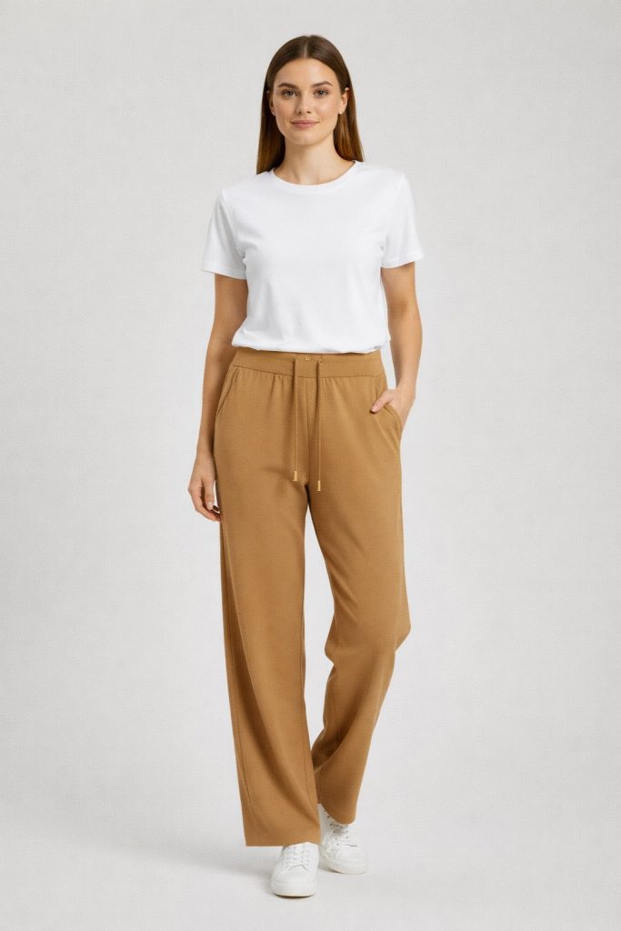 ON TRİKO Rahat Kesim Pantolon 70122 - camel