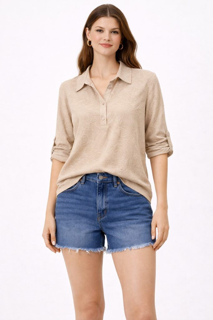 ON TRİKO İşlemeli Bluz 71342