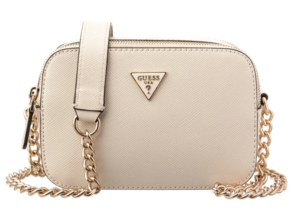 GUESS Noelle Saffiano Mini Çapraz Çanta HWZG9672140 - VİZON