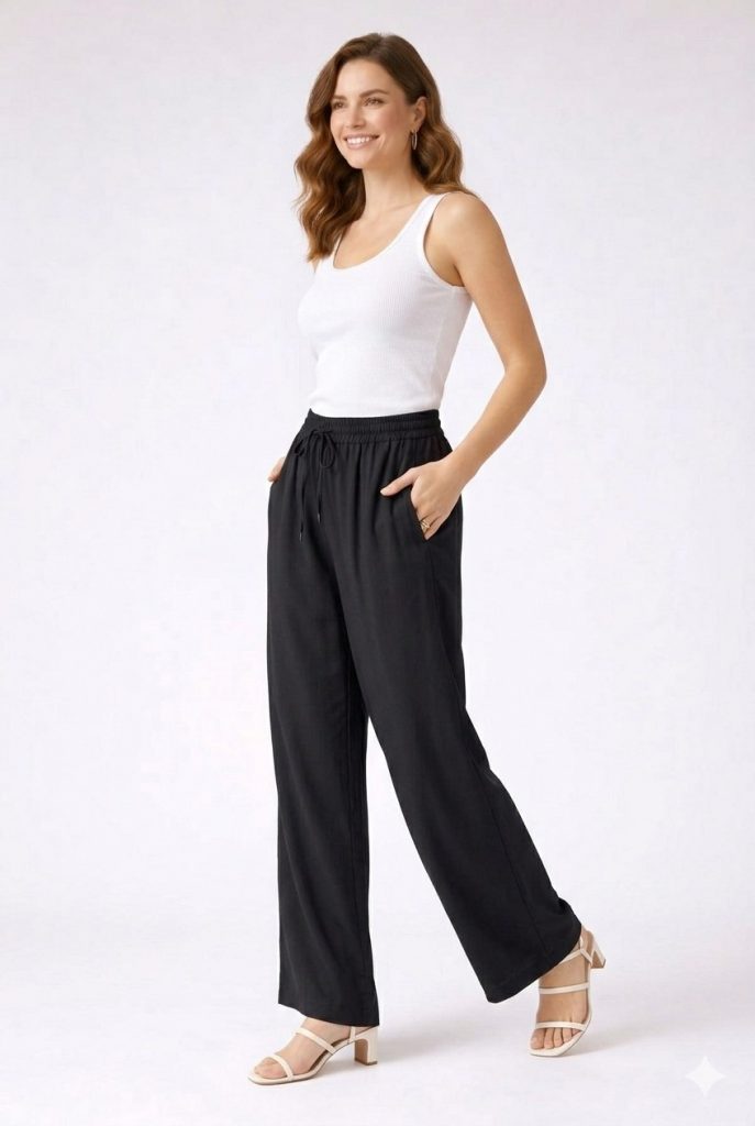 EKOL Rahat Kesim Pantolon 4126 - Siyah