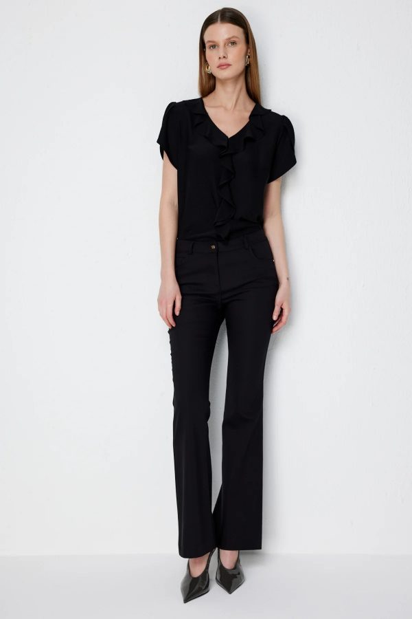 EKOL Beş Cep İspanyol Paça Pantolon 4034