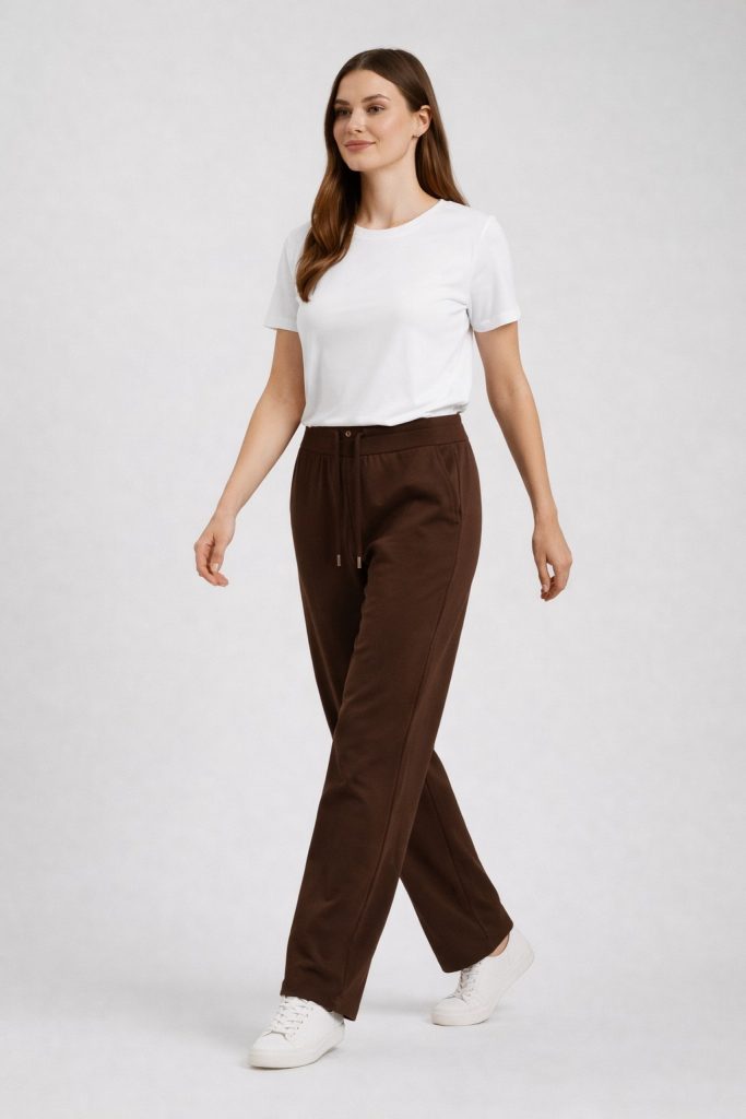 ON TRİKO Rahat Kesim Pantolon 70122 - kahve